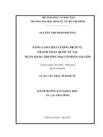 NÂNG CAO CHẤT LƯỢNG DỊCH VỤ THANH TOÁN QUỐC TẾ TẠI NGÂN HÀNG THƯƠNG MẠI CỔ PHẦN SÀI GÒN.PDF