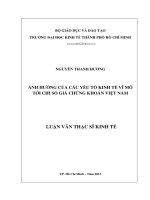 ẢNH HƯỞNG CỦA CÁC YẾU TỐ KINH TẾ VĨ MÔ TỚI CHỈ SỐ GIÁ CHỨNG KHOÁN VIỆT NAM.PDF