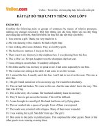 Bài tập tiếng anh lớp 9 bổ trợ unit 9