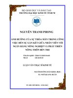ẢNH HƯỞNG CỦA SỰ THỎA MÃN TRONG CÔNG VIỆC ĐẾN SỰ GẮN KẾT GIỮA NHÂN VIÊN VỚI NGÂN HÀNG NÔNG NGHIỆP VÀ PHÁT TRIỂN NÔNG THÔN BẾN TRE.PDF