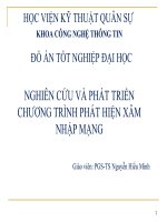 NGHIÊN CỨU VÀ PHÁT TRIỂN CHƯƠNG TRÌNH PHÁT HIỆN XÂM NHẬP MẠNG