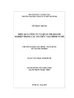 HIỆU QUẢ CÔNG TY VÀ QUẢN TRỊ DOANH NGHIỆP TRONG CÁC TỔ CHỨC TÀI CHÍNH VI MÔ.PDF