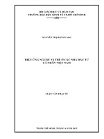 HIỆU ỨNG NGƯỢC VỊ THẾ Ở CÁC NHÀ ĐẦU TƯ VIỆT NAM  LUẬN VĂN THẠC SĨ.PDF