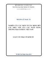 NGHIÊN CỨU CÁC NHÂN TỐ TÁC ĐỘNG ĐẾN CẤU TRÚC VỐN CỦA CÁC NGÂN HÀNG TMCP VIỆT NAM.PDF