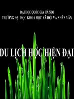 HỖ TRỢ SẢN PHẨM DU LỊCH HIỆN ĐẠI QUẢN LÝ DỊCH VỤ