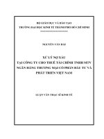 XỬ LÝ NỢ XẤU TẠI CÔNG TY CHO THUÊ TÀI CHÍNH TNHH MTV NGÂN HÀNG THƯƠNG MẠI CỔ PHẦN ĐẦU TƯ VÀ PHÁT TRIỂN VIỆT NAM.PDF