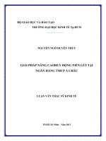 GIẢI PHÁP NÂNG CAO HUY ĐỘNG TIỀN GỬI TẠI NGÂN HÀNG TMCP Á CHÂU.PDF