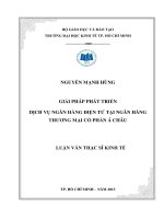 GIẢI PHÁP PHÁT TRIỂN DỊCH VỤ NGÂN HÀNG ĐIỆN TỬ TẠI NGÂN HÀNG THƯƠNG MẠI CỔ PHẦN Á CHÂU  LUẬN VĂN THẠC SĨ.PDF
