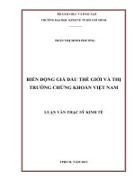 BIỂN ĐỘNG GIÁ DẦU THẾ GIỚI VÀ THỊ TRƯỜNG CHỨNG KHOÁN VIỆT NAM.PDF