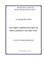 TÁC ĐỘNG CHÍNH SÁCH TIỀN TỆ ĐẾN LẠM PHÁT TẠI VIỆT NAM.PDF