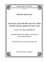 XÂY DỰNG THỊ TRƯỜNG QUYỀN CHỌN CHỈ SỐ CHỨNG KHOÁN Ở VIỆT NAM.PDF