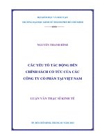 CÁC YẾU TỐ TÁC ĐỘNG ĐẾN CHÍNH SÁCH CỔ TỨC CỦA CÁC CÔNG TY CỔ PHẦN TẠI VIỆT NAM  NGUYỄN THANH BÌNH; NGƯỜI HƯỚNG DẪN.PDF