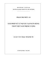 GIẢI PHÁP XỬ LÝ NỢ XẤU TẠI NGÂN HÀNG THƯƠNG MẠI CỔ PHẦN VIỆT NAM THỊNH VƯỢNG.PDF