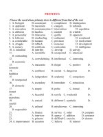 Bài tập Ngữ âm hay