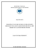 ẢNH HƯỞNG CỦA GIÁ TRỊ CẢM NHẬN, SỰ THỎA MÃN ĐẾN Ý ĐỊNH HÀNH VI MUA SẮM CỦA KHÁCH HÀNG ĐỐI VỚI CÁC SIÊU THỊ ĐIỆN MÁY TẠI THÀNH PHỐ HỒ CHÍ MINH.PDF