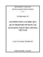 GIẢI PHÁP NÂNG CAO HIỆU QUẢ QUẢN TRỊ RỦI RO TÍN DỤNG TẠI NGÂN HÀNG TMCP CÔNG THƯƠNG VIỆT NAM.PDF