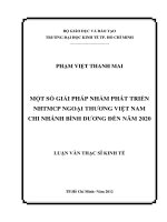 MỘT SỐ GIẢI PHÁP NHẰM PHÁT TRIỂN NGÂN HÀNG TMCP NGOẠI THƯƠNG VIỆT NAM CHI NHÁNH BÌNH DƯƠNG ĐẾN NĂM 2020.PDF