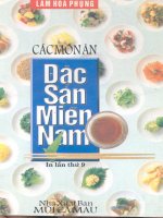 Các món ăn đặc sản Miền Nam