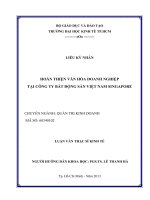 HOÀN THIỆN VĂN HÓA DOANH NGHIỆP TẠI CÔNG TY BẤT ĐỘNG SẢN VIỆT NAM SINGAPORE.PDF