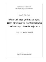 ĐÁNH GIÁ HIỆU QUẢ HOẠT ĐỘNG THEO QUY MÔ CỦA CÁC NGÂN HÀNG THƯƠNG MẠI CỔ PHẦN VIỆT NAM.PDF