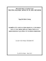NGHIÊN CỨU CHẤT LƯỢNG DỊCH VỤ, CẢM NHẬN GIÁ CẢ TÁC ĐỘNG ĐẾN SỰ THỎA MÃN CỦA KHÁCH HÀNG TẠI CÔNG TY CỔ PHẦN FIDITOUR.PDF