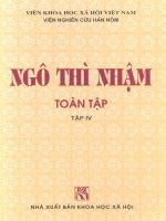 Ngô Thì Nhậm toàn tập Tập IV