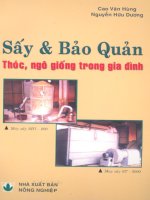 Sấy và bảo quản thóc, ngô giống trong gia đình