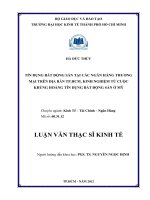 Tín dụng bất động sản tại các ngân hàng thương mại trên địa bàn thành phố Hồ Chí Minh, kinh nghiệm từ cuộc khủng hoảng tín dụng bất động sản ở Mỹ