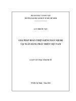 GIẢI PHÁP HOÀN THIỆN KIỂM TOÁN NỘI BỘ TẠI NGÂN HÀNG PHÁT TRIỂN VIỆT NAM.PDF