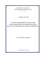 ỨNG DỤNG MÔ HÌNH ĐỊNH GIÁ QUYỀN CHỌN BLACK SCHOLES TRÊN SÀN GIAO DỊCH HÀNG HÓA QUỐC TẾ LUÂN ĐÔN ĐỐI VỚI SẢN PHẨM CÀ PHÊ ROBUSTA.PDF