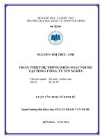 HOÀN THIỆN QUẢN LÝ SỐ LIỆU DƯ NỢ TÍN DỤNG PHỤC VỤ CÔNG TÁC BÁO C1O TẠI VIETCOMBANK ĐỒNG NAI.PDF