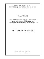 GIẢI PHÁP NÂNG CAO HIỆU QUẢ HOẠT ĐỘNG KINH DOANH CHO NGÂN HÀNG TMCP CÔNG THƯƠNG VIỆT NAM - CHI NHÁNH BẾN TRE.PDF