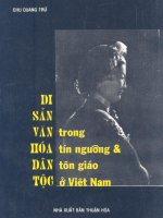 Di sản văn hóa dân tộc trong tín ngưỡng và tôn giáo ở Việt Nam