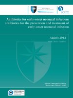Antibiotics for early-onset neonatal infection antibiotics for the prevention and treatment of early-onset neonatal infection