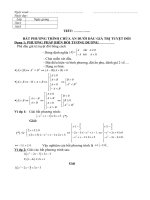 Bất phương trình chứa ẩn trong dấu giá trị tuyệt đối