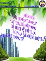 ỨNG DỤNG PHẦN MỀM “AUTOMATION STUDIO 5.0” ĐỂ THIẾT KẾ ,MÔ PHỎNG CÁC PHẦN TỬ THỦY LỰC TRONG HỆ THỐNG TRUYỀN ĐỘNG THỦY LỰC