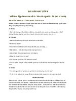 BÀI VĂN HAY LỚP 6 - Tả lực sĩ cử tạ
