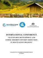 International conference Sustainable development and ethnic minority poverty reduction in mountainous regions