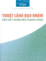 Thuật lãnh đạo nhóm dẫn dắt nhóm đến thành công