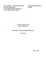 Thích ứng và Giảm nhẹ Biến đổi Khí hậu l