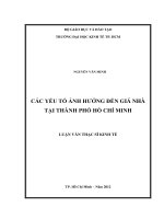 CÁC YẾU TỐ ẢNH HƯỞNG ĐẾN GIÁ NHÀ TẠI TPHCM.PDF