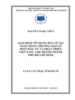 GIẢI PHÁP TÍN DỤNG BÁN LẺ TẠI NGÂN HÀNG THƯƠNG MẠI CỔ PHẦN ĐẦU TƯ VÀ PHÁT TRIỂN VIỆT NAM - CHI NHÁNH THÀNH PHỐ HỒ CHÍ MINH.PDF