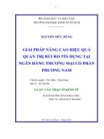 GIẢI PHÁP NÂNG CAO HIỆU QUẢ QUẢN TRỊ RỦI RO TÍN DỤNG TẠI NGÂN HÀNG TMCP PHƯƠNG NAM.PDF