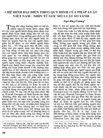 Chuyên đề về chế định pháp luật  Dân sự Việt Nam