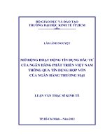 MỞ RỘNG HOẠT ĐỘNG TÍN DỤNG ĐẦU TƯ CỦA NGÂN HÀNG PHÁT TRIỂN VIỆT NAM THÔNG QUA TÍN DỤNG HỢP VỐN CỦA NGÂN HÀNG THƯƠNG MẠI.PDF