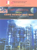 Thiết bị phản ứng trong công nghiệp hóa học nghiên cứu tính toán và thiết kế Tập 1