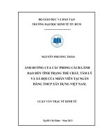 ẢNH HƯỞNG CỦA CÁC PHONG CÁCH LÃNH ĐẠO ĐẾN TÌNH TRẠNG THỂ CHẤT, TÂM LÝ VÀ XÃ HỘI CỦA NHÂN VIÊN TẠI NGÂN HÀNG TMCP XÂY DỰNG VIỆT NAM.PDF