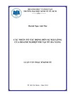 CÁC NHÂN TỐ TÁC ĐỘNG ĐẾN SỰ HÀI LÒNG CỦA DOANH NGHIỆP FDI TẠI TP ĐÀ NẴNG.PDF