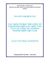 CÁC NHÂN TỐ ĐẶC THÙ CÔNG TY ẢNH HƯỞNG ĐẾN CẤU TRÚC VỐN CỦA CÁC CÔNG TY CỔ PHẦN NGÀNH THÉP VIỆT NAM.PDF