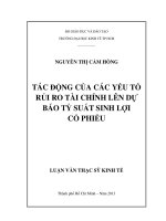 TÁC ĐỘNG CỦA CÁC YẾU TỐ RỦI RO TÀI CHÍNH LÊN DỰ BÁO TỶ SUẤT SINH LỢI CỔ PHIẾU.PDF